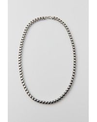 Urban Outfitters - Statement Box Chain Stainless Steel Necklace - Lyst
