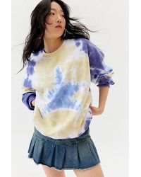 Urban Renewal - Remade Star Dye Crew Neck Sweatshirt - Lyst