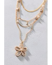 Urban Outfitters - Bloom Flower Romantic Layered Necklace Set - Lyst