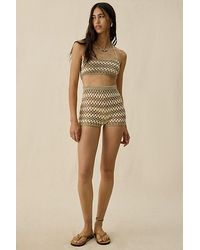 AFRM - Callahan Crochet Micro Shorts - Lyst