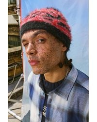 iets frans... - Graffiti Fluffy Skull Beanie - Lyst