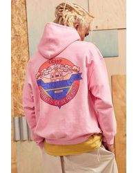 Urban Outfitters Uo Pink Okinawa Hoodie
