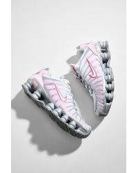 Nike - White & Pink Shox Tl Trainers - Lyst