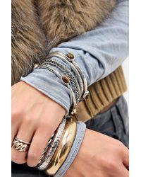Urban Outfitters - Uo Mixed Gemstone Bangles 5-pack - Lyst