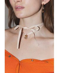Urban Outfitters - Icon Gingham Ribbon Wrap Necklace - Lyst