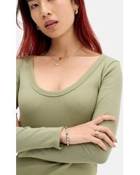 BDG - Off Duty Rib Long Sleeve T-shirt Xs At Urban Outfitters - Lyst