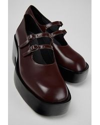 Camper - Billie Leather Platform Mary Jane Heel - Lyst