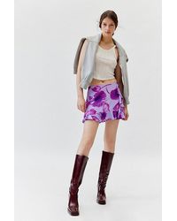 Urban Renewal - Remnants Floral Ruffle Micro Mini Skirt - Lyst