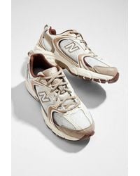 New Balance - White & Brown 530 Trainers - Lyst