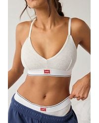 Hanes - Uo Exclusive Jersey Knit Triangle Bralette Top - Lyst