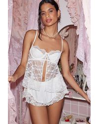 Out From Under - Cherie Sheer Lace Babydoll Cami - Lyst