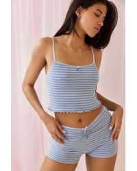 Out From Under - Dream Stripe Cami & Shorts Pyjama Set - Lyst