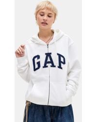 Gap - Arch Logo Zip-through Hoodie - Lyst