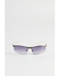 Urban Outfitters - Nikko Metal Shield Sunglasses - Lyst