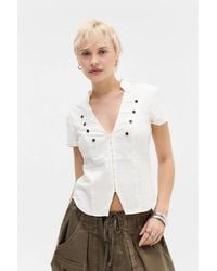 BDG - Milo Soft Utility Button Detail Shirt - Lyst