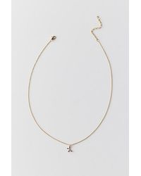 Urban Outfitters - Delicate Rhinestone Charm Necklace - Lyst