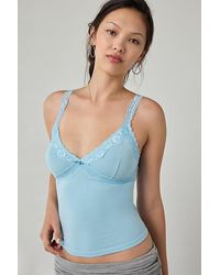 Out From Under - Lace Trim Soft Touch Cropped Cami - Lyst