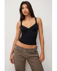 Out From Under - Lace Trim Cami Top - Lyst