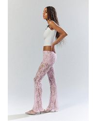ZEMETA - Flower Mesh Skirt Pant - Lyst