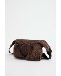 Ayker - Brown Check Sling Crossbody Bag - Lyst