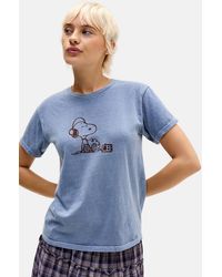 Urban Outfitters - Uo Dj Snoopy Relaxed Graphic Tee - Lyst