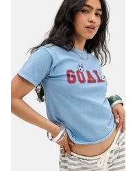 Urban Outfitters - Uo Snoopy Goal Relaxed T-shirt - Lyst