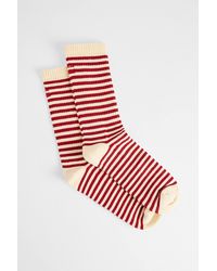 Urban Outfitters - Uo Red Stripe Grunge Socks - Lyst