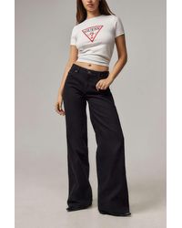 Guess - Jeans G11 Black Wide-leg Jeans - Lyst