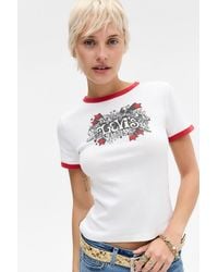 Levi's - Rickie Graphic Ringer Baby Tee - Lyst