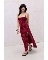 Urban Outfitters - Uo Flocked Mesh Maxi Dress - Lyst