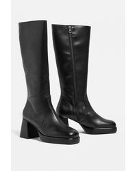 Urban Outfitters Uo Vix Knee High Black Boots
