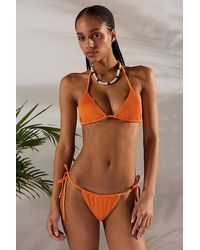 Out From Under - Leigh Ribbed String Bikini Bottom - Lyst