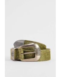 Urban Outfitters - Uo Green Textured Belt - Lyst