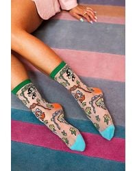 Sock Candy - Powerpuff Girls Coquette Shimmer Sheer Sock - Lyst