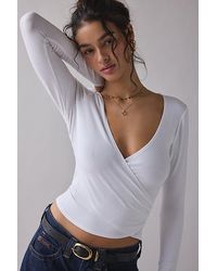 Out From Under - Bec Ballet Wrap Top - Lyst