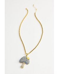 Urban Outfitters - Iced Mushroom Pendant Necklace - Lyst