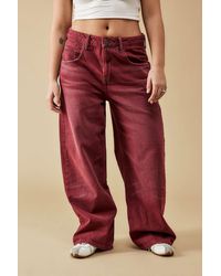 BDG - Jaya Baggy Red Jeans - Lyst