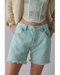 Vintage & ReMADE by UO - Remade By Uo Levi's Overdyed Slouchy Denim Short - Lyst