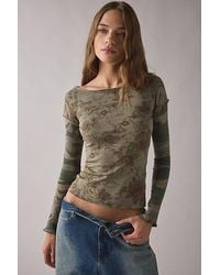BDG - Sloane Layered Twofer Long Sleeve Tee - Lyst