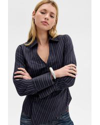 Silence + Noise - Silence + Noise Leila Asymmetric Shirt - Lyst