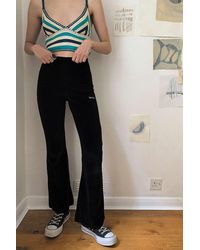 fila tonia velour flare track pants