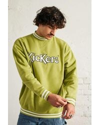 Kickers Uo Exclusive Moss Ringer Crew Neck Sweatshirt - Green