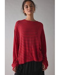 Vintage & ReMADE by UO - Remade By Uo Remnants Striped Drippy Sleeve Top - Lyst