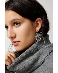 Urban Outfitters - Bow Heart Drop Earring - Lyst