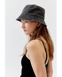 Urban Outfitters - Cherry Embroidered Bucket Hat - Lyst