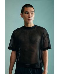 Standard Cloth - Black Foundation Mesh T-shirt - Lyst