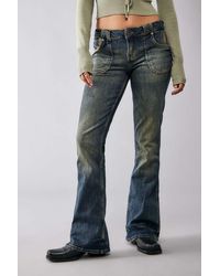 BDG - Ausgestellte jeans "tiana" mit dunkler tönung - Lyst