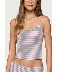 Edikted - Kodi Striped Tank Top - Lyst