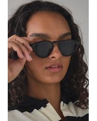 Vintage & ReMADE by UO - Vintage By Uo Round Frame Prep Sunglasses - Lyst