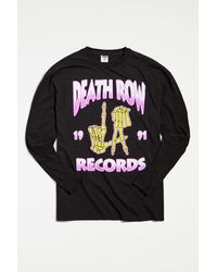 Urban Outfitters Death Row Records Los Angeles Long Sleeve Tee - Black